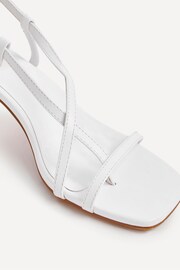 Linzi White Roxanne Strappy Square Toe Heels - Image 3 of 5