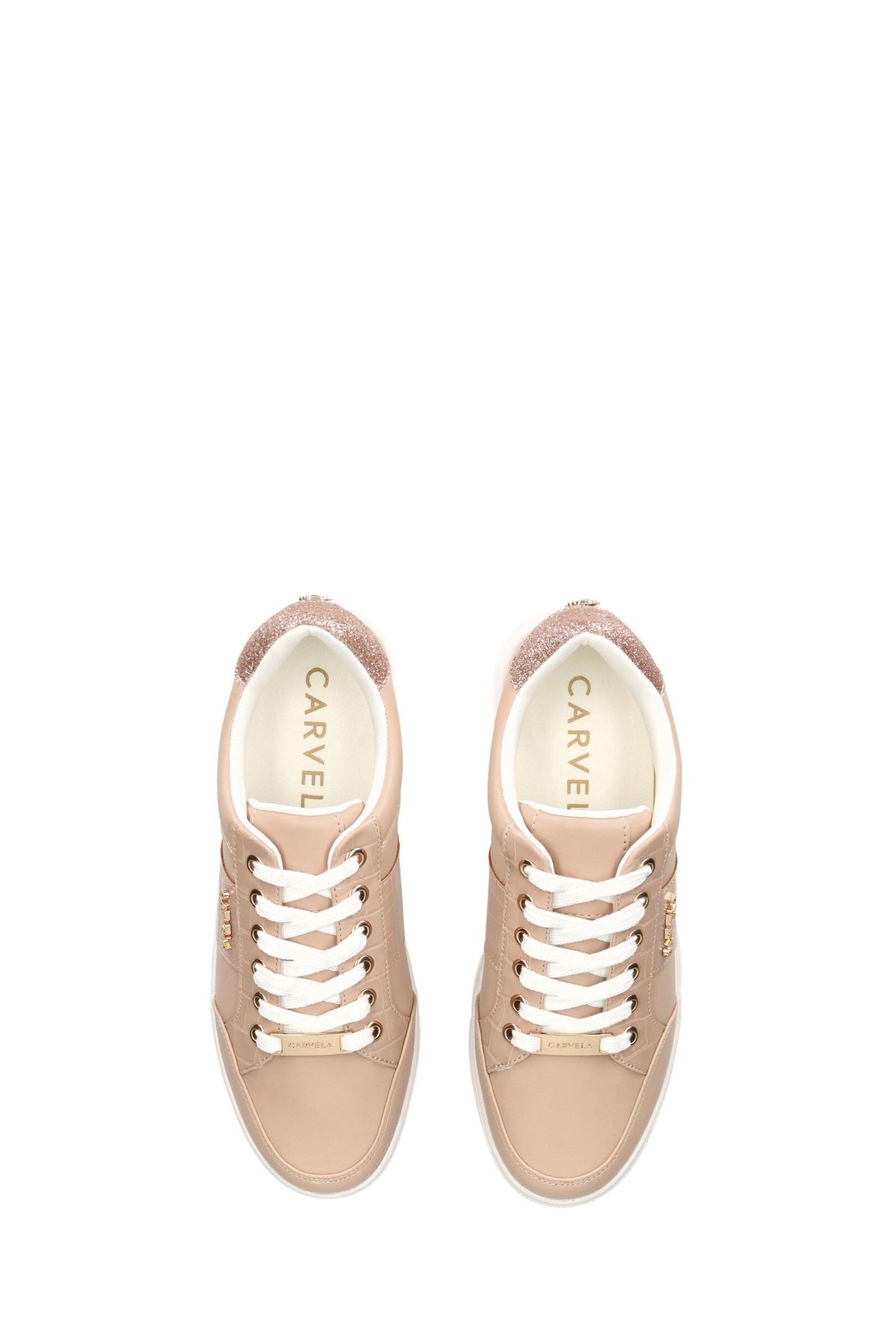 Carvela rose gold trainers outlet