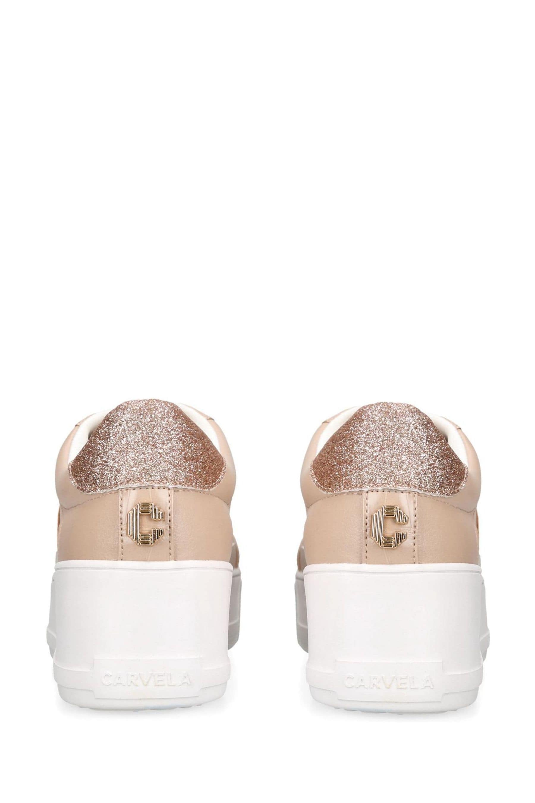 Pink carvela trainers sales