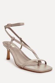 Linzi Natural Roxanne Strappy Square Toe Heels - Image 2 of 5