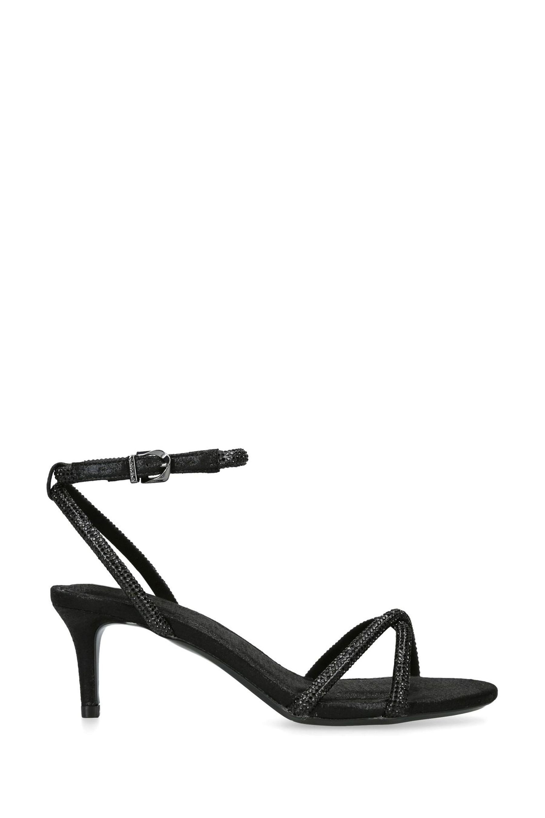 Carvela black strappy heels hotsell