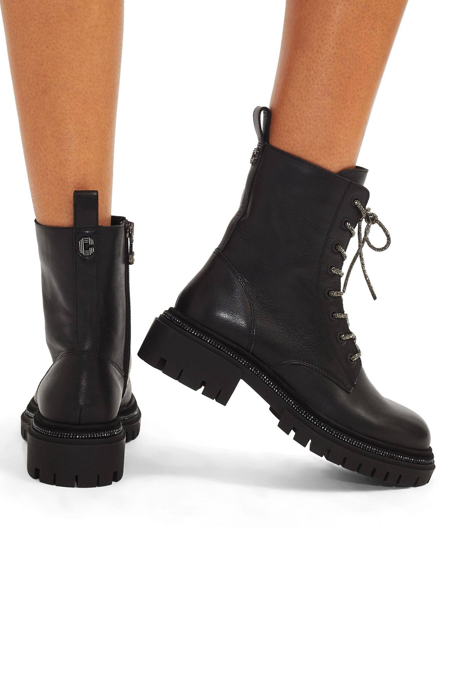 Buy Carvela Dazzle Lace Up Black Boots from the Next UK online shop