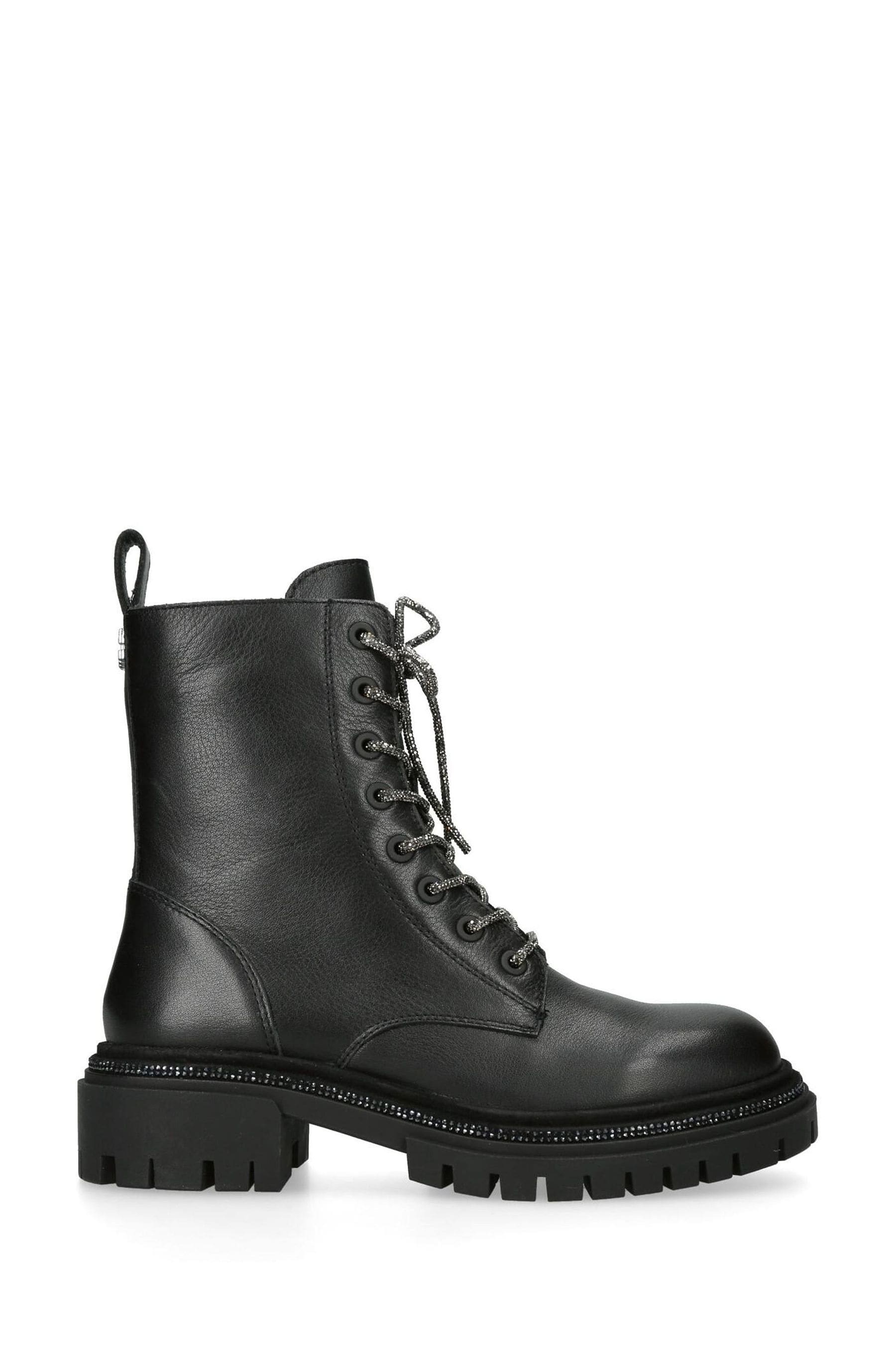 Buy Carvela Dazzle Lace Up Black Boots from Next Malta
