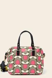 Orla Kiely Pink Mini Flynn Crossbody Bag - Image 1 of 4