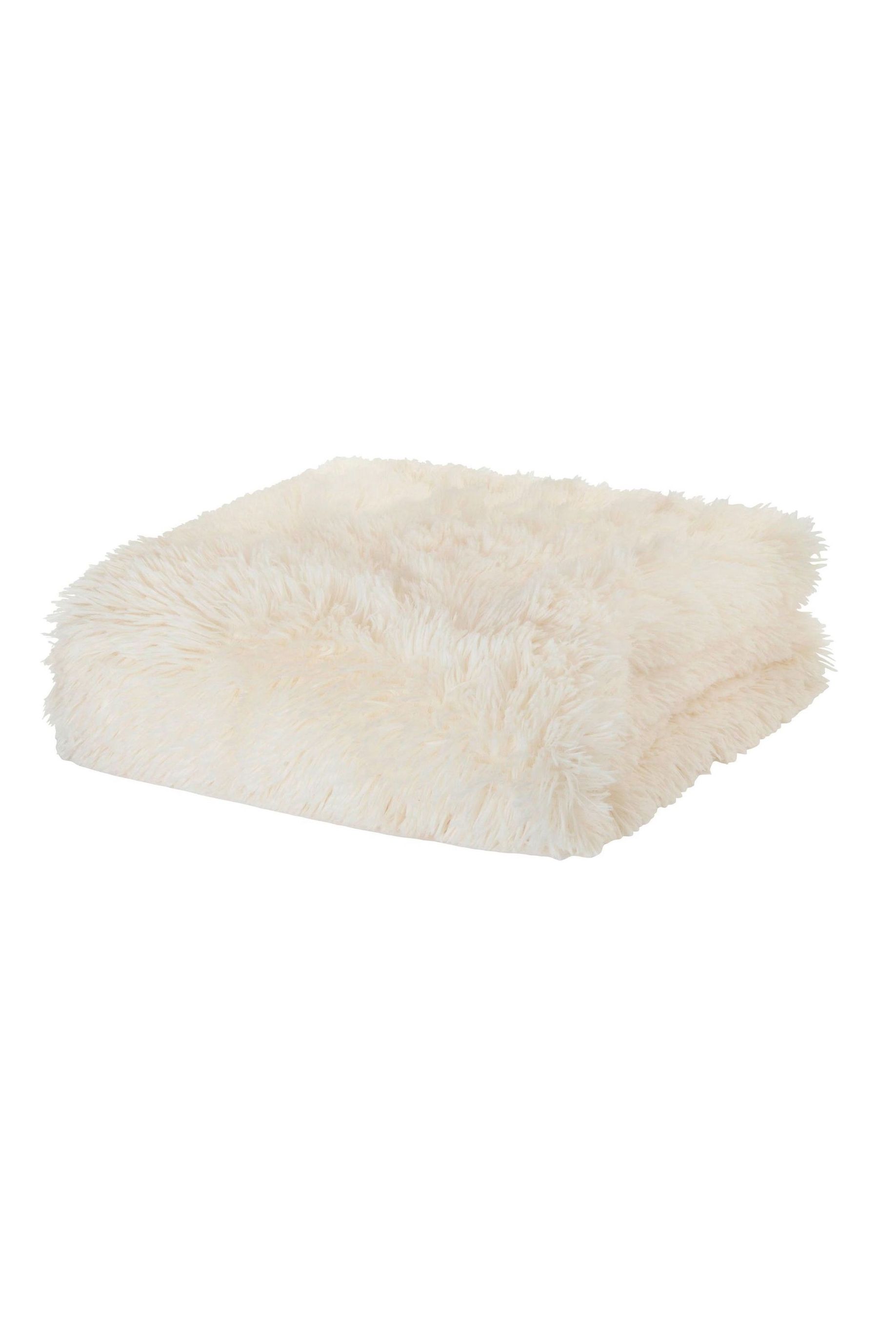 Buy Catherine Lansfield Cream So Soft Cuddly Throw from the Next UK online shop