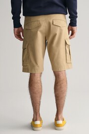 GANT Khaki Green Relaxed Twill Cargo Shorts - Image 2 of 6