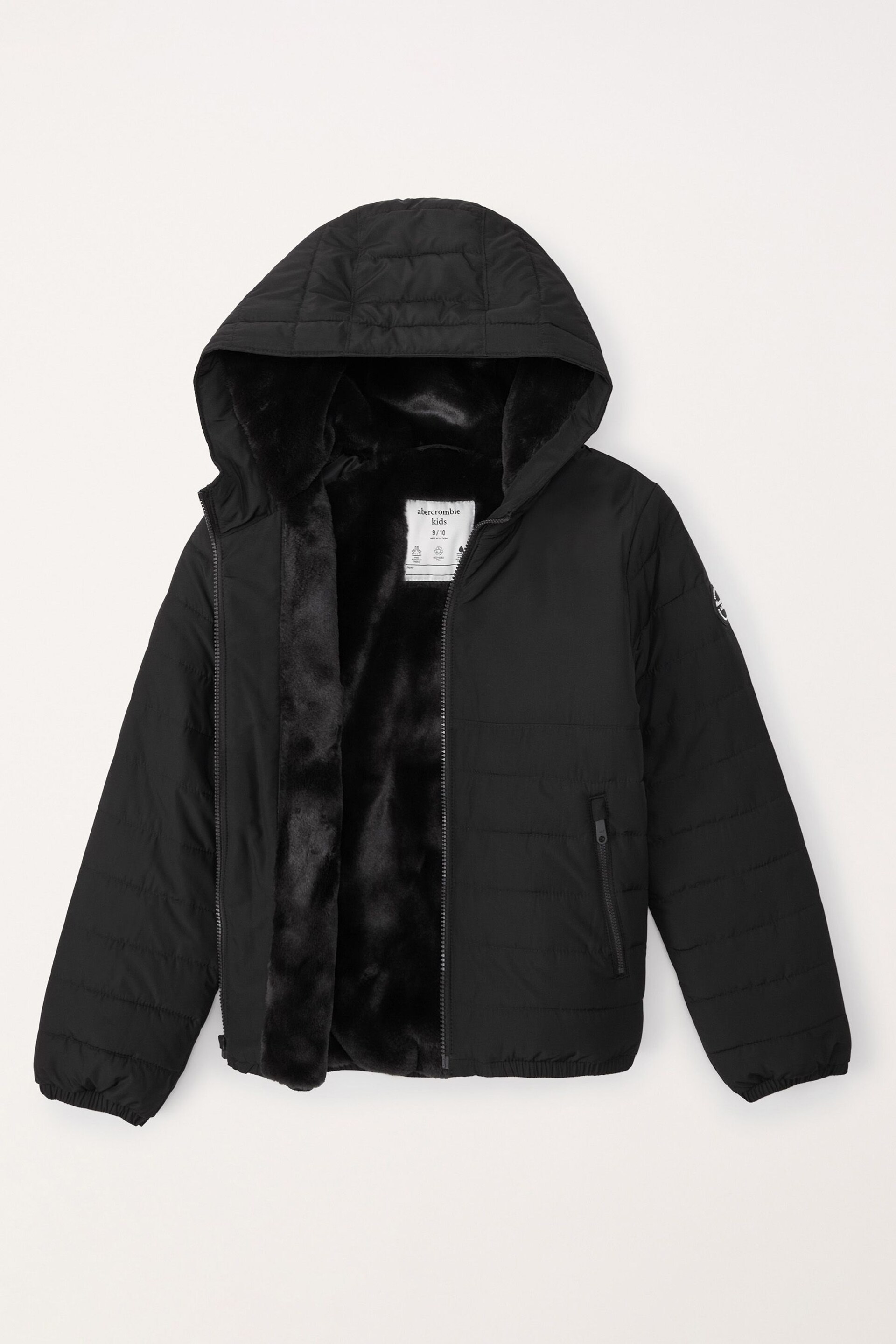 Abercrombie & Fitch Puffer Jacket Black Coat - Image 2 of 6