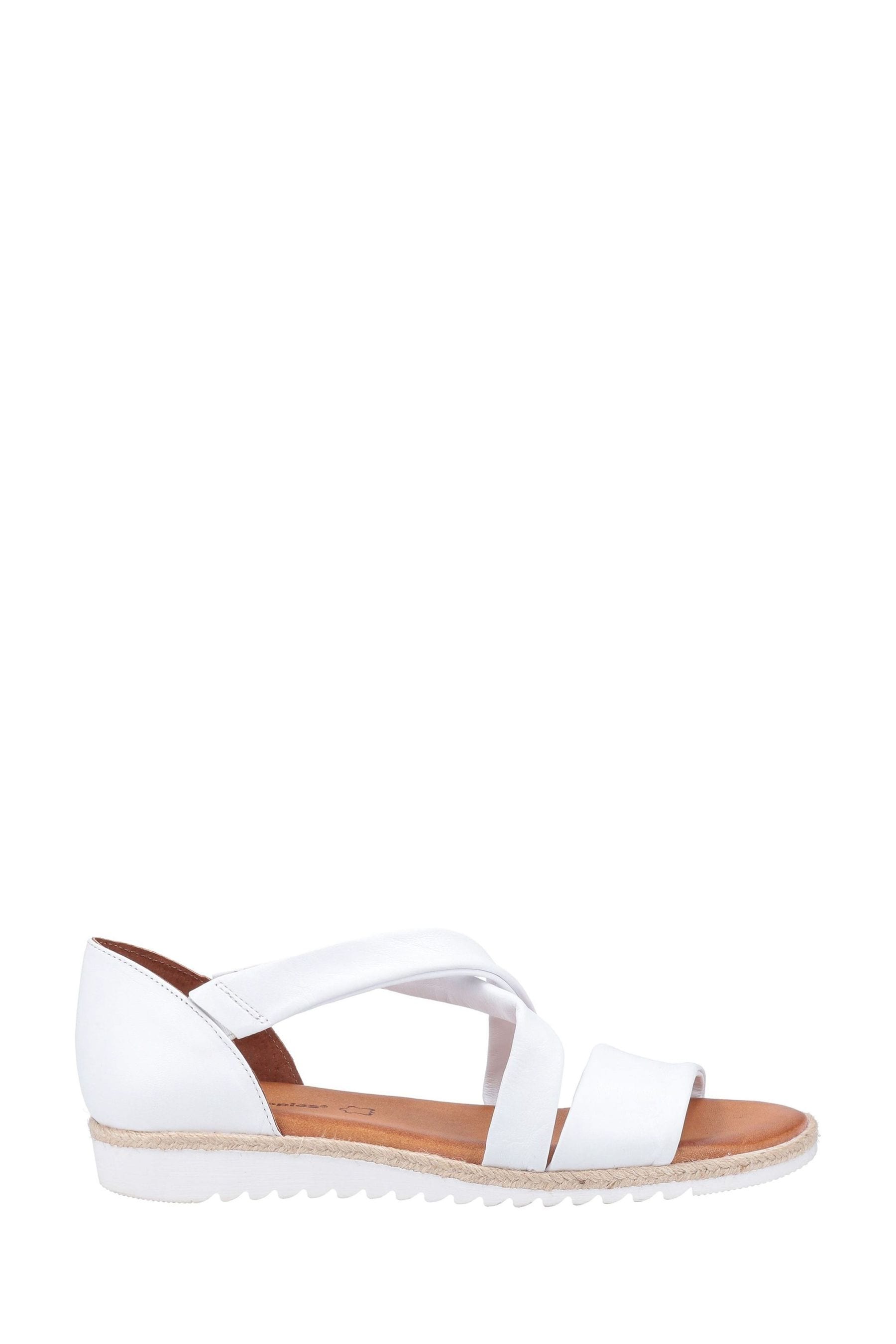 Buy Hush Puppies White Gemma Espadrille Wedge Sandals from the
