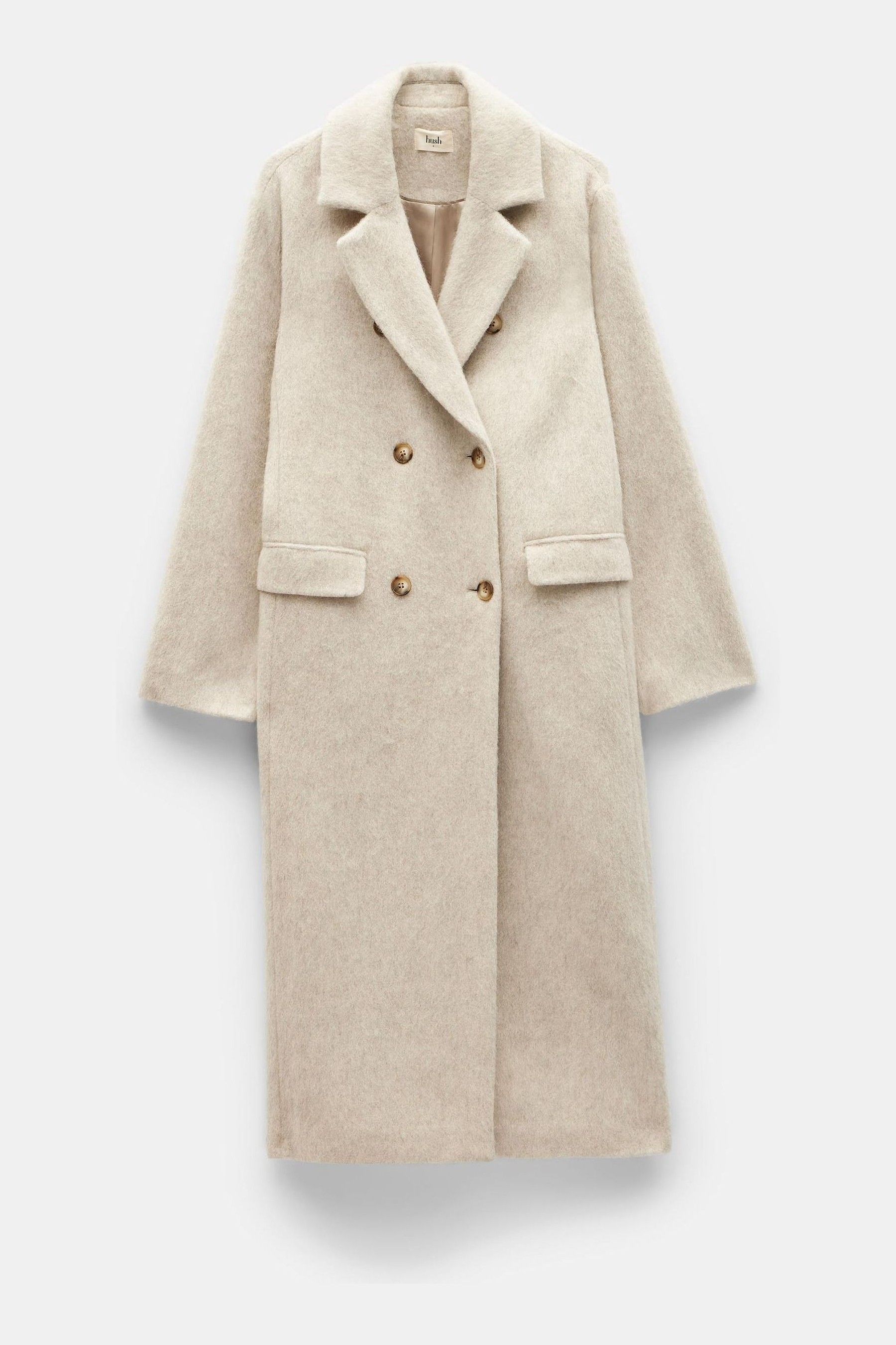 Buy Hush Cream Scout Double Breasted 100 Cotton Coat from Next Canada