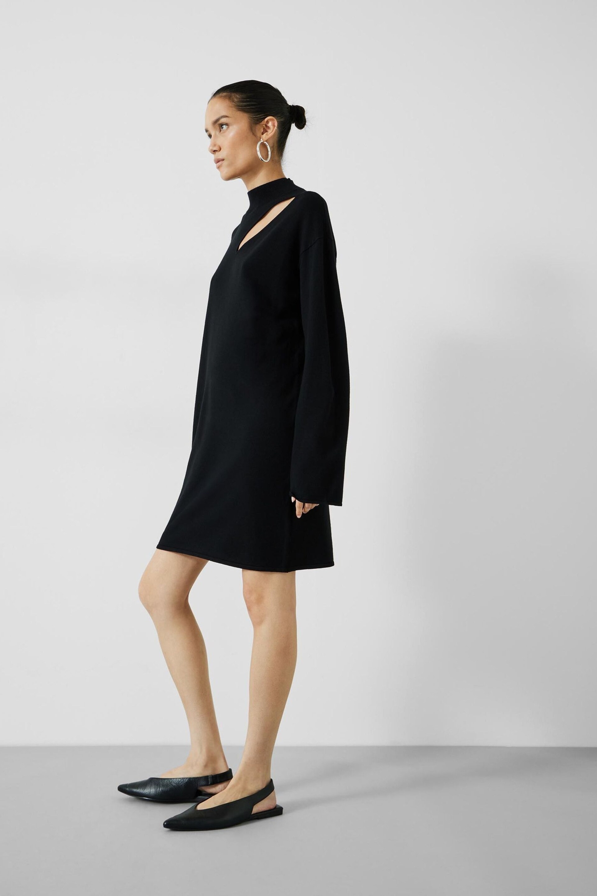 Hush Black Colby Cut Out Knitted Dress - Image 3 of 5