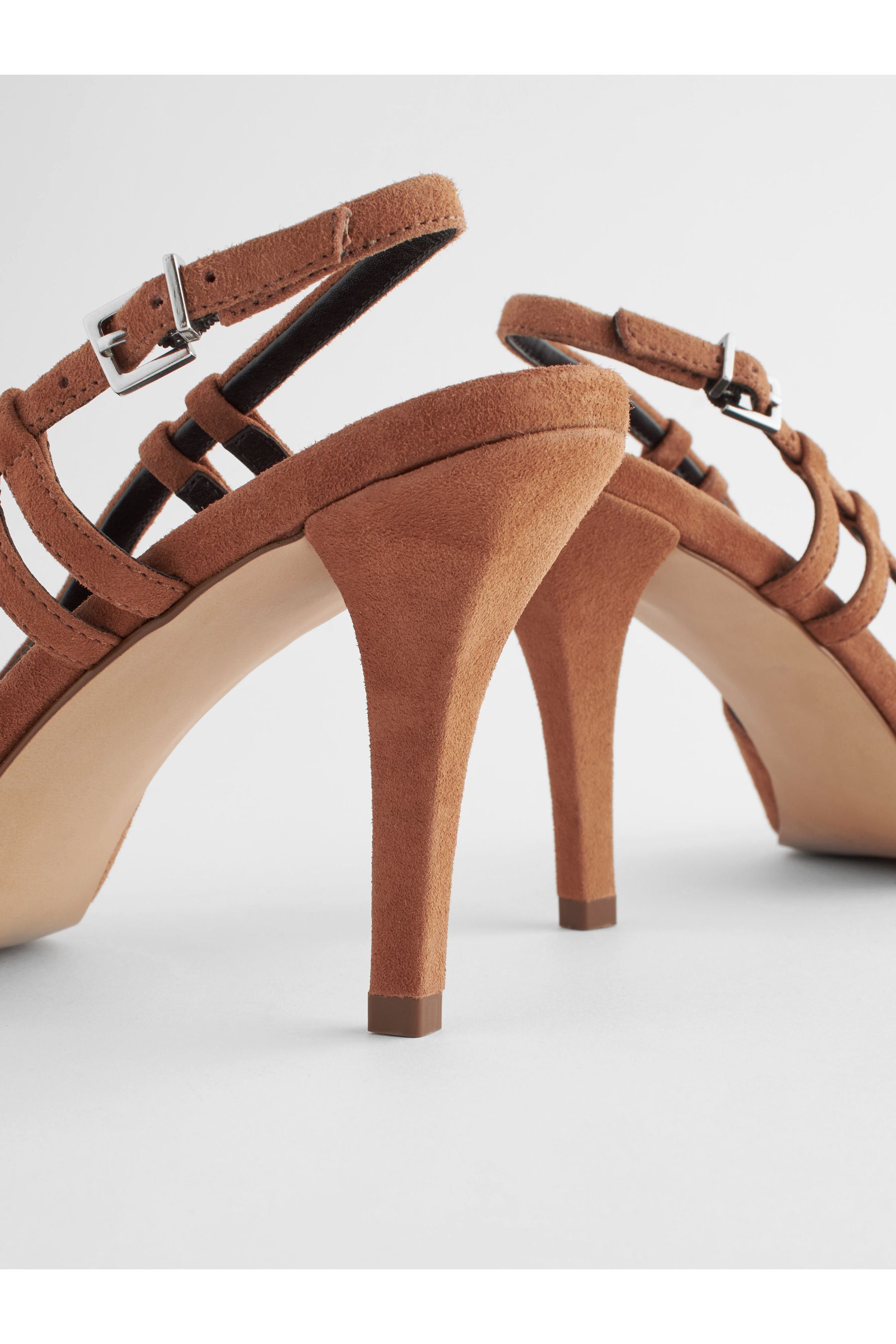 Tan kitten heel shoes best sale