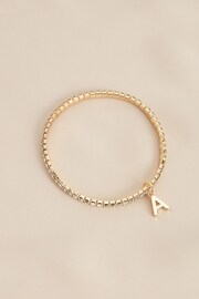 Gold Tone Initial Bracelet - Image 2 of 3