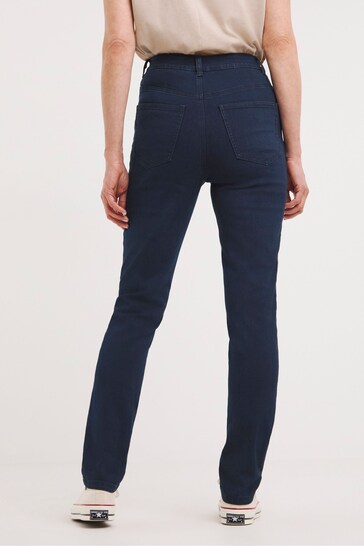 JD Williams Metallic High Waist Super Soft Slim Leg Jeans