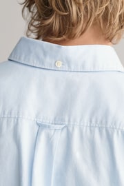 GANT Blue Boys Oxford Short Sleeve Shirt - Image 4 of 6