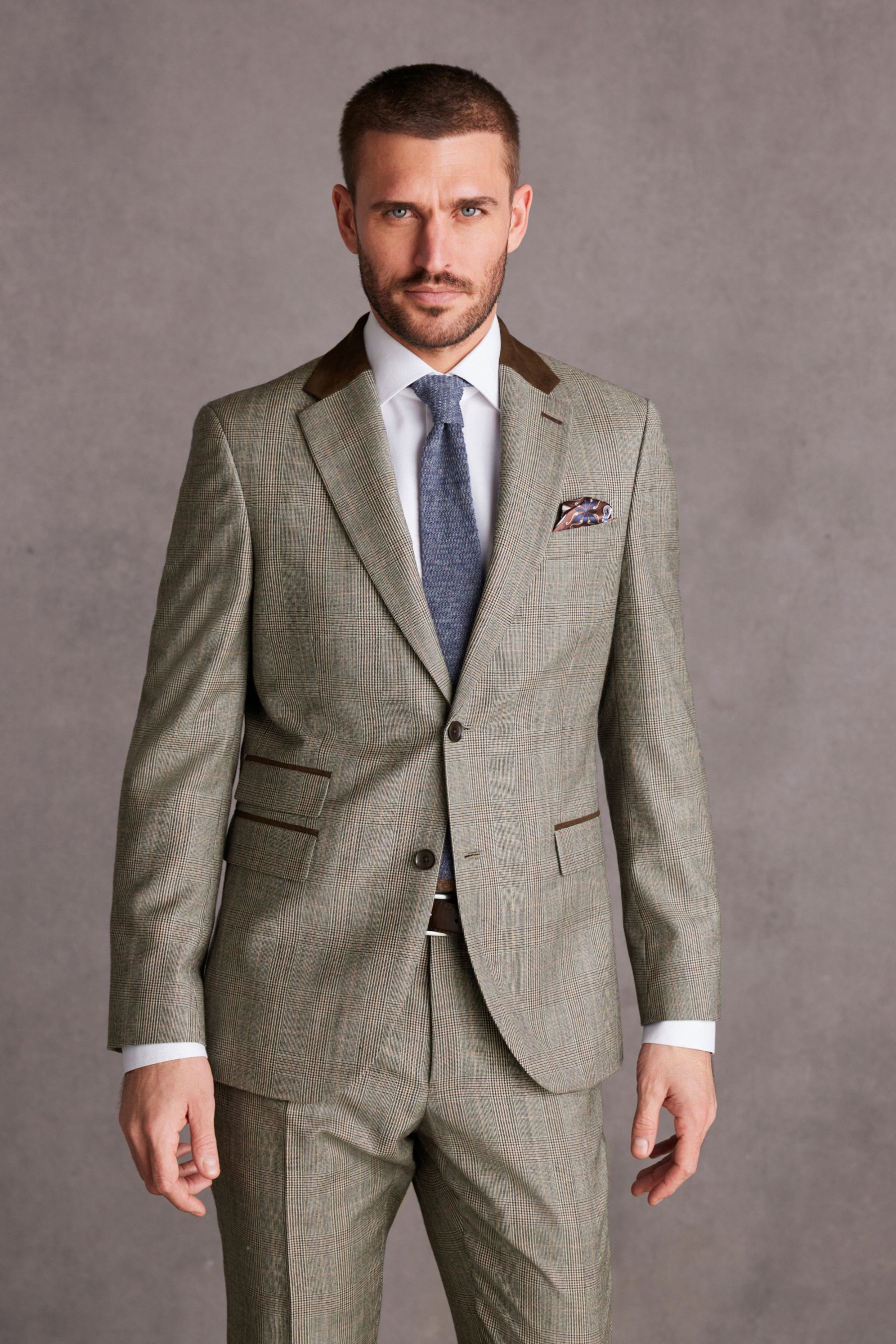 Brown Signature Alfred Italian Wool Suit Jacket