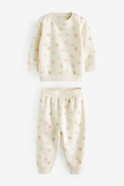 Cream Teddy Bear Quilted Pyjamas (9mths-6yrs) - Image 5 of 7