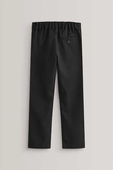 Black Slim Waist School Formal Slim Leg Trousers (3-17yrs)