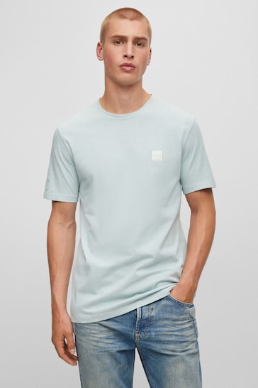Buy BOSS Pale Blue Tales T-Shirt from the Next UK online shop