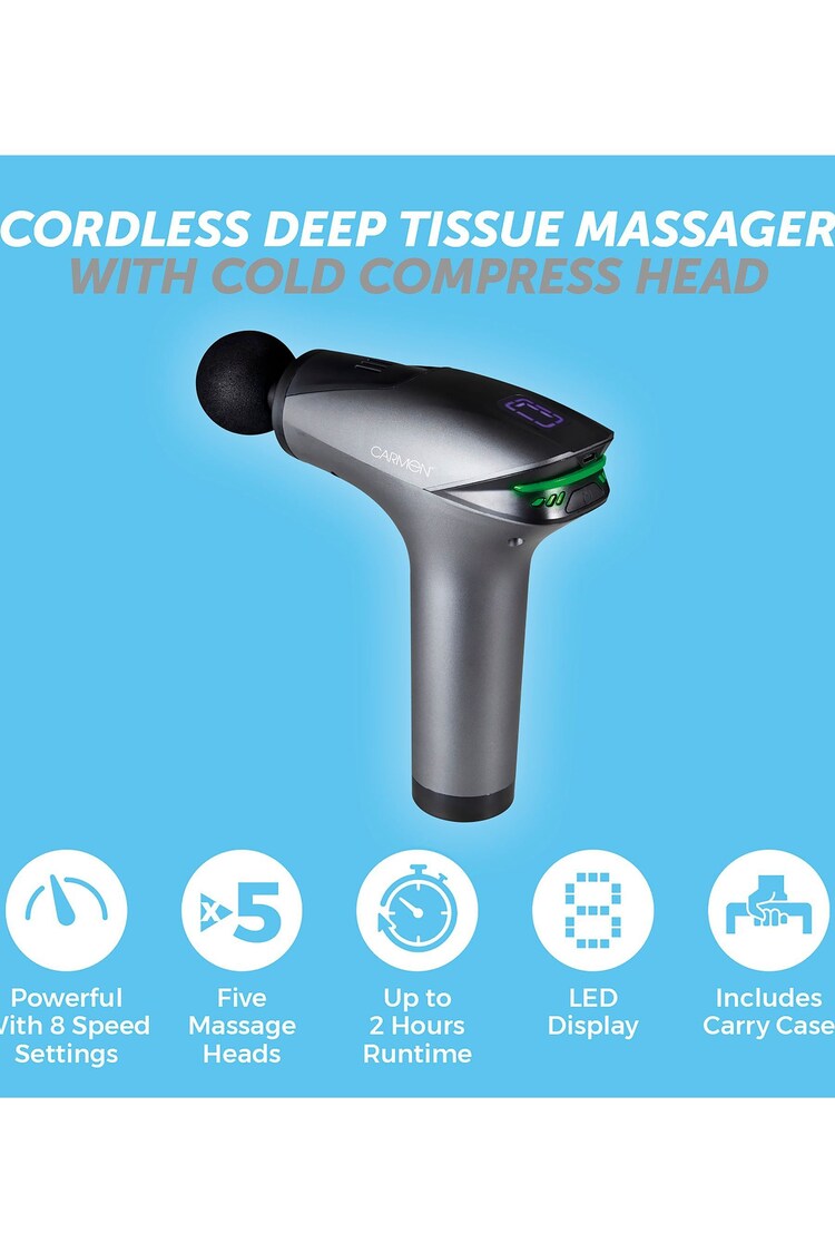 Carmen Black Percussion Massage Gun - Image 2 of 8