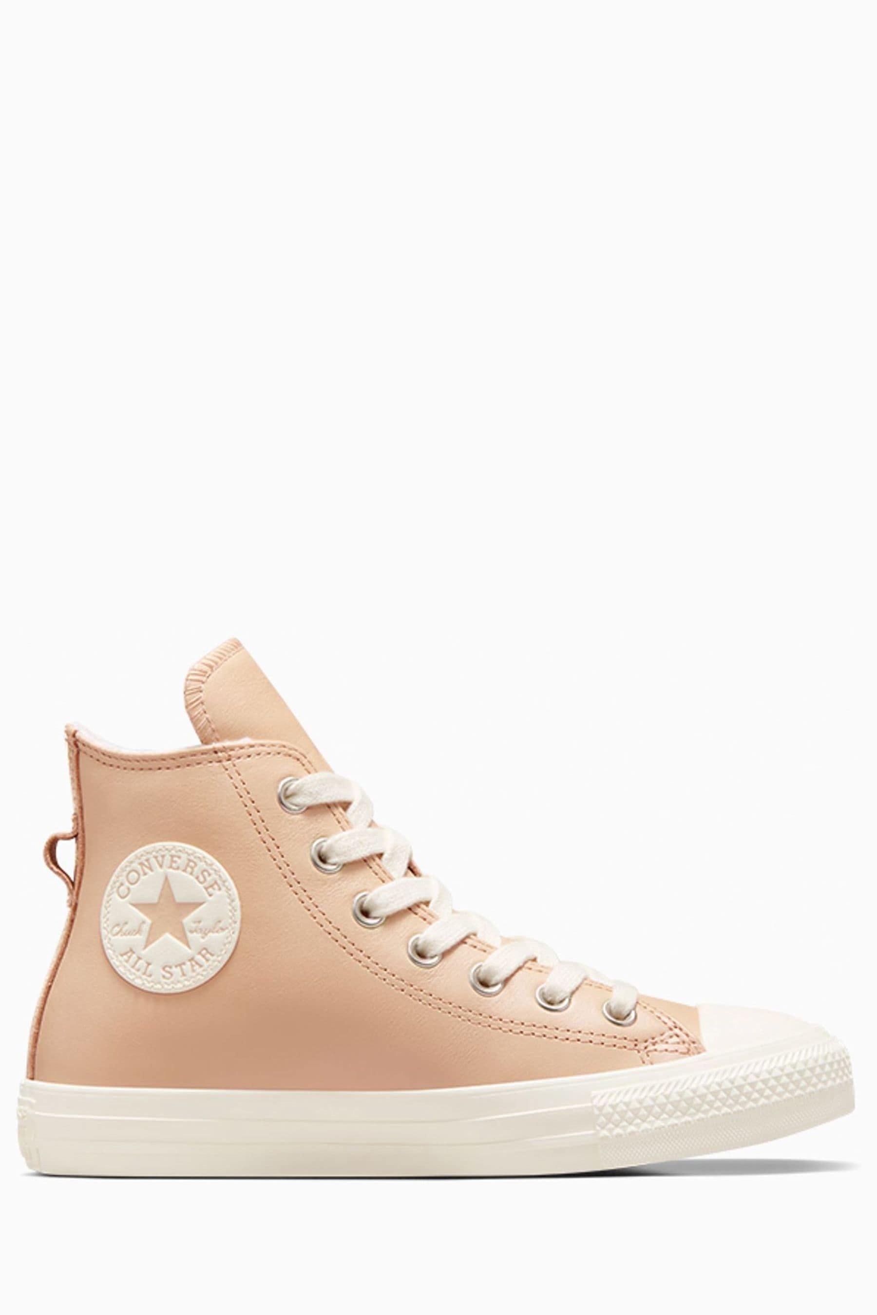 Buy Converse Natural Chuck Taylor All Star Leather Faux Fur Lining