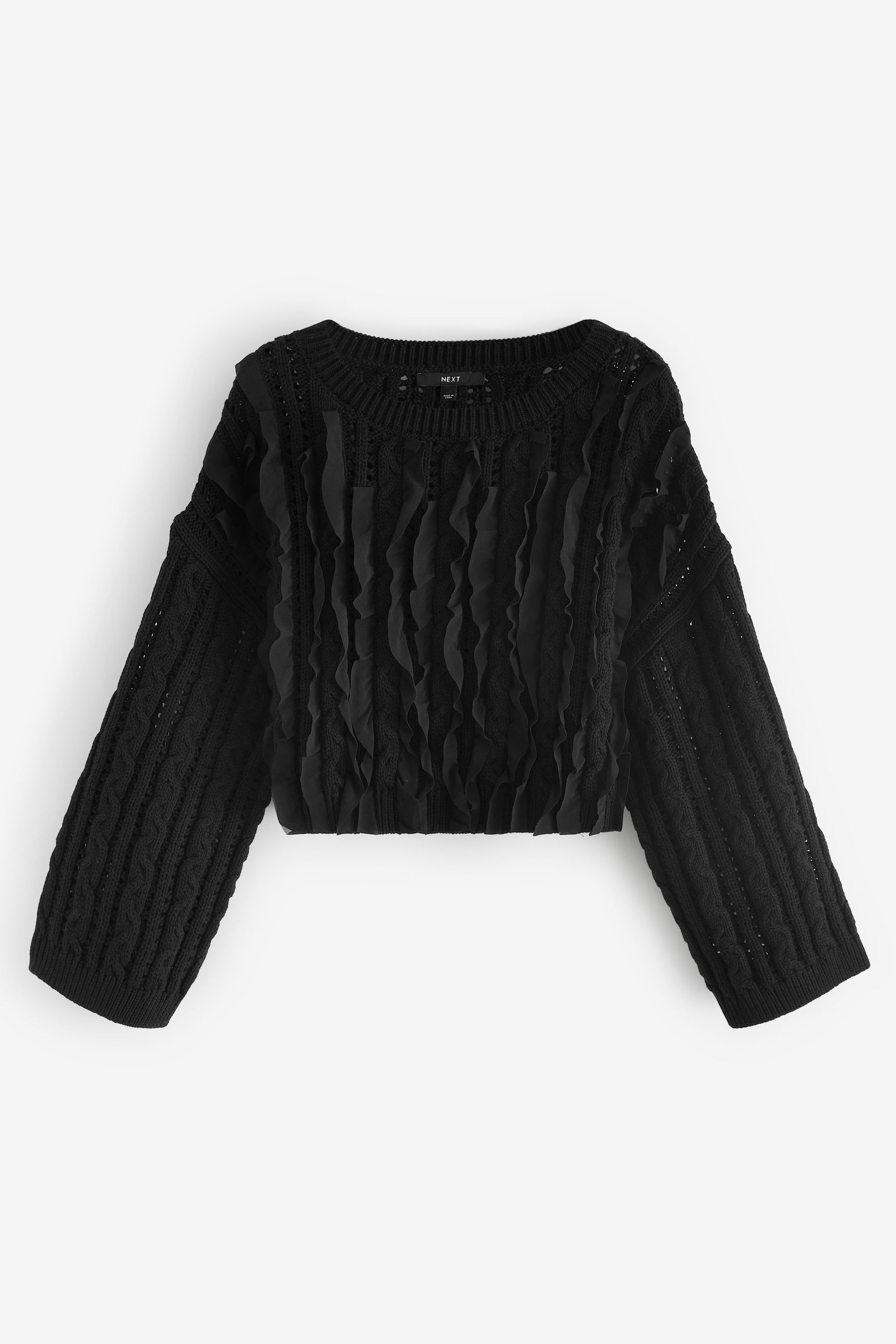Black store frilly jumper