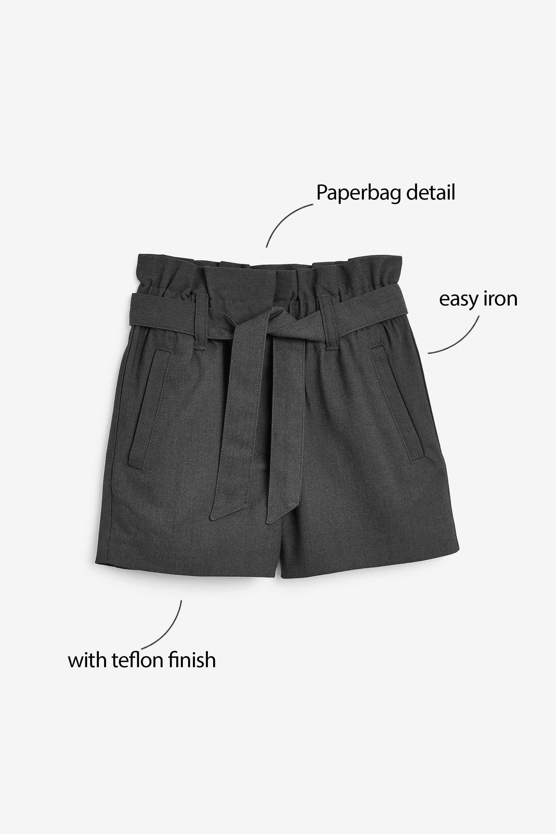 Gray paper bag shorts outlet