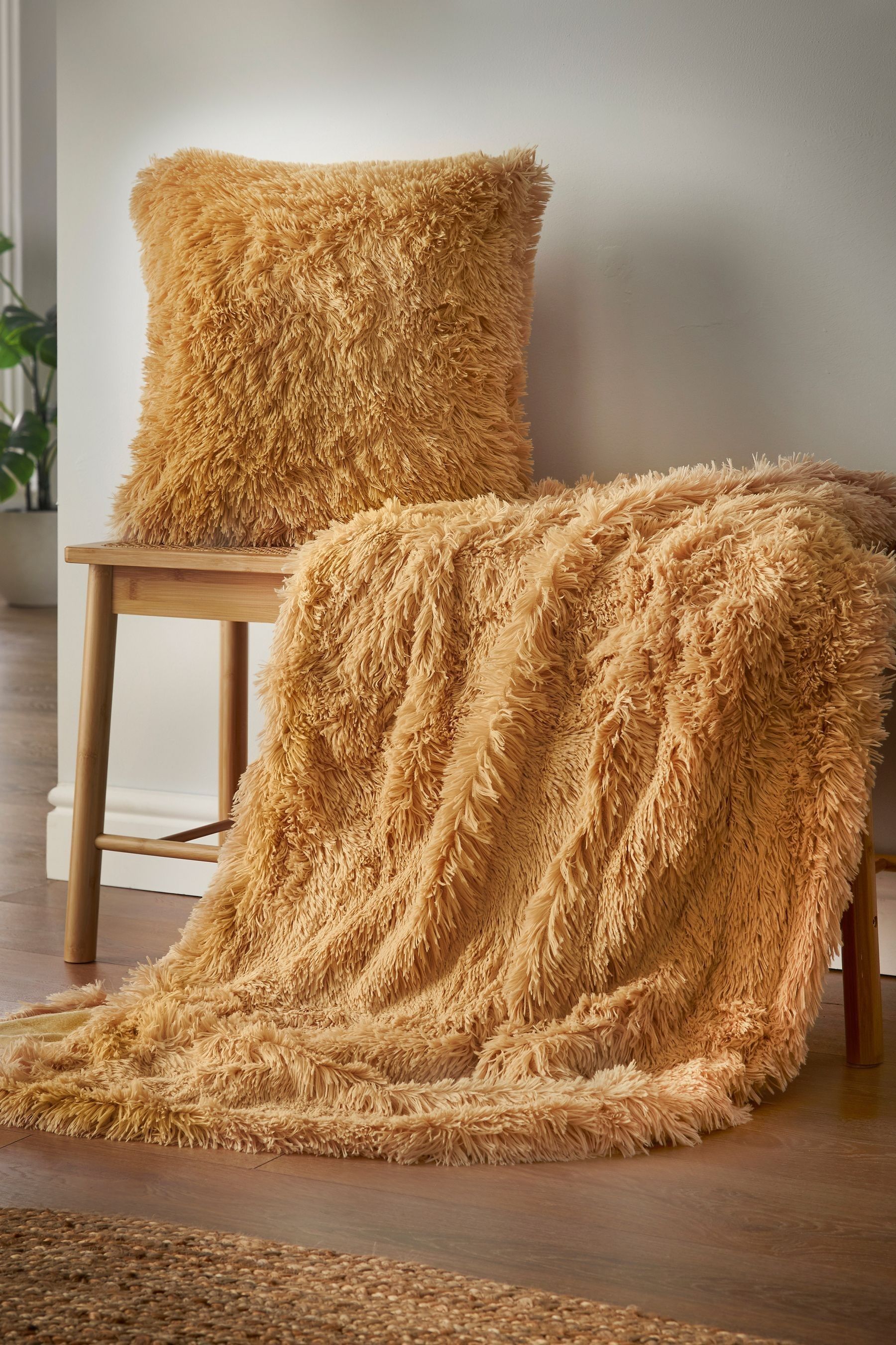 Buy Catherine Lansfield Yellow So Soft Cuddly Throw from Next Ireland