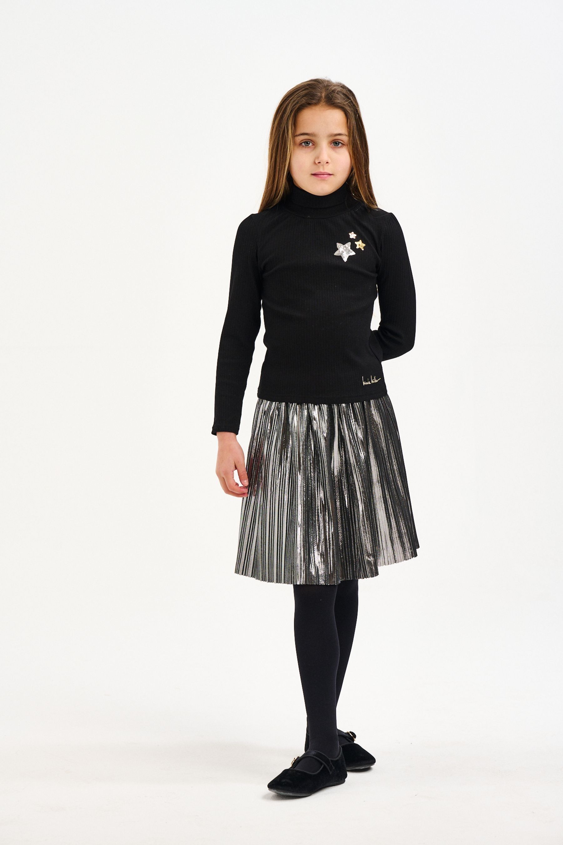 Silver skirt fluffy discount