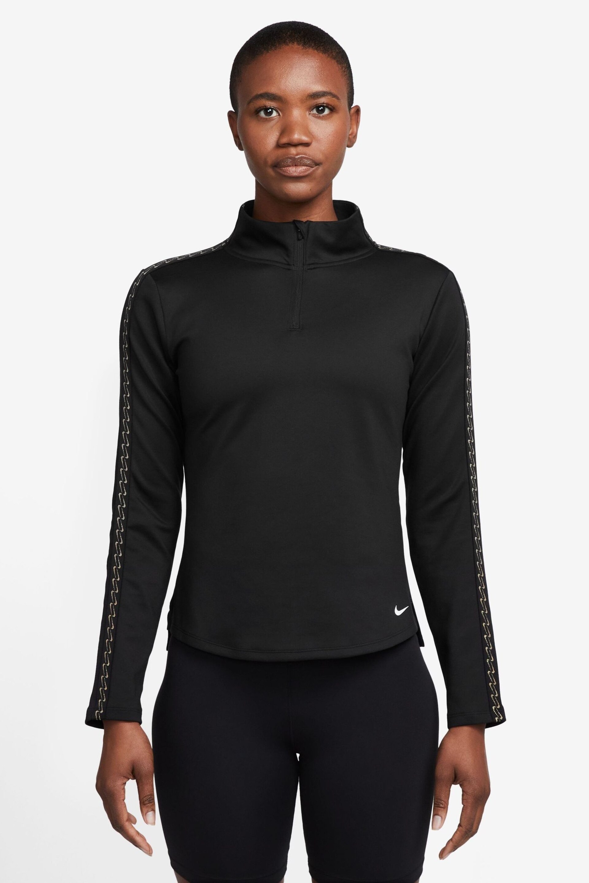 Nike Black Therma-FIT One Half-Zip Top - Image 1 of 3