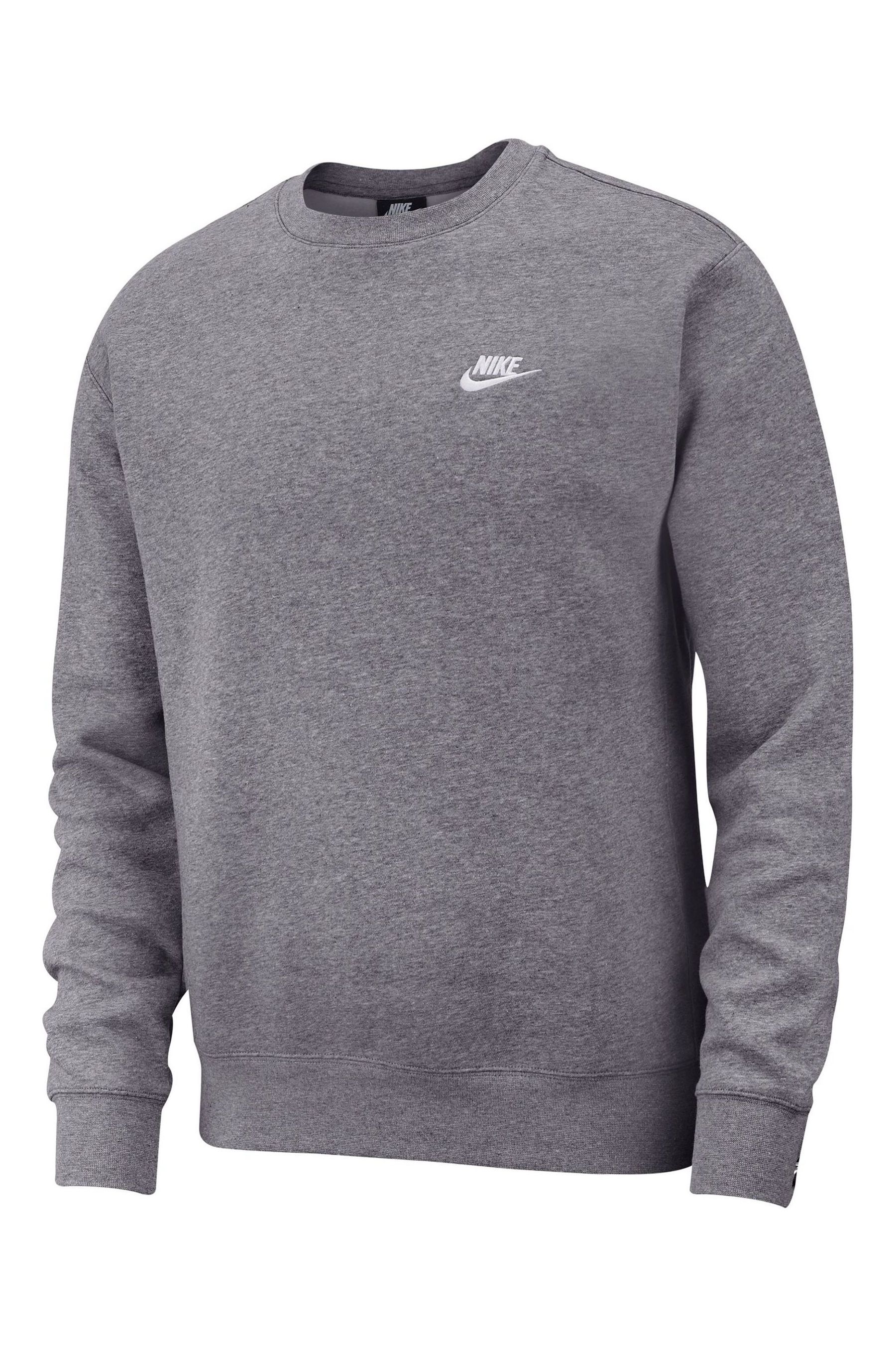 Buy Nike Charcoal Club Crew Sweatshirt from Next Ireland