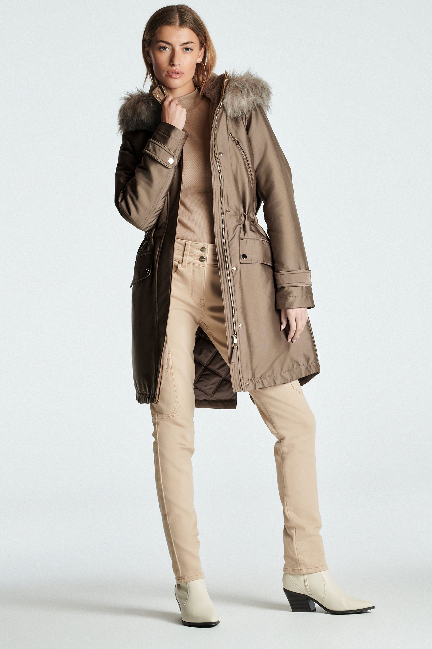 Longline parka coat best sale