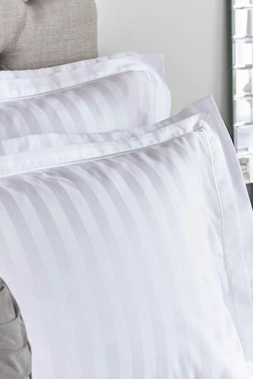Laura Ashley Set of 2 White Shalford 400 Thread Count Pillowcases
