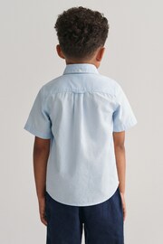 GANT Boys Oxford Short Sleeve White Shirt - Image 3 of 5