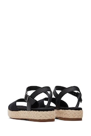 TOMS Abby Black Sandals In  Woven - Image 4 of 6