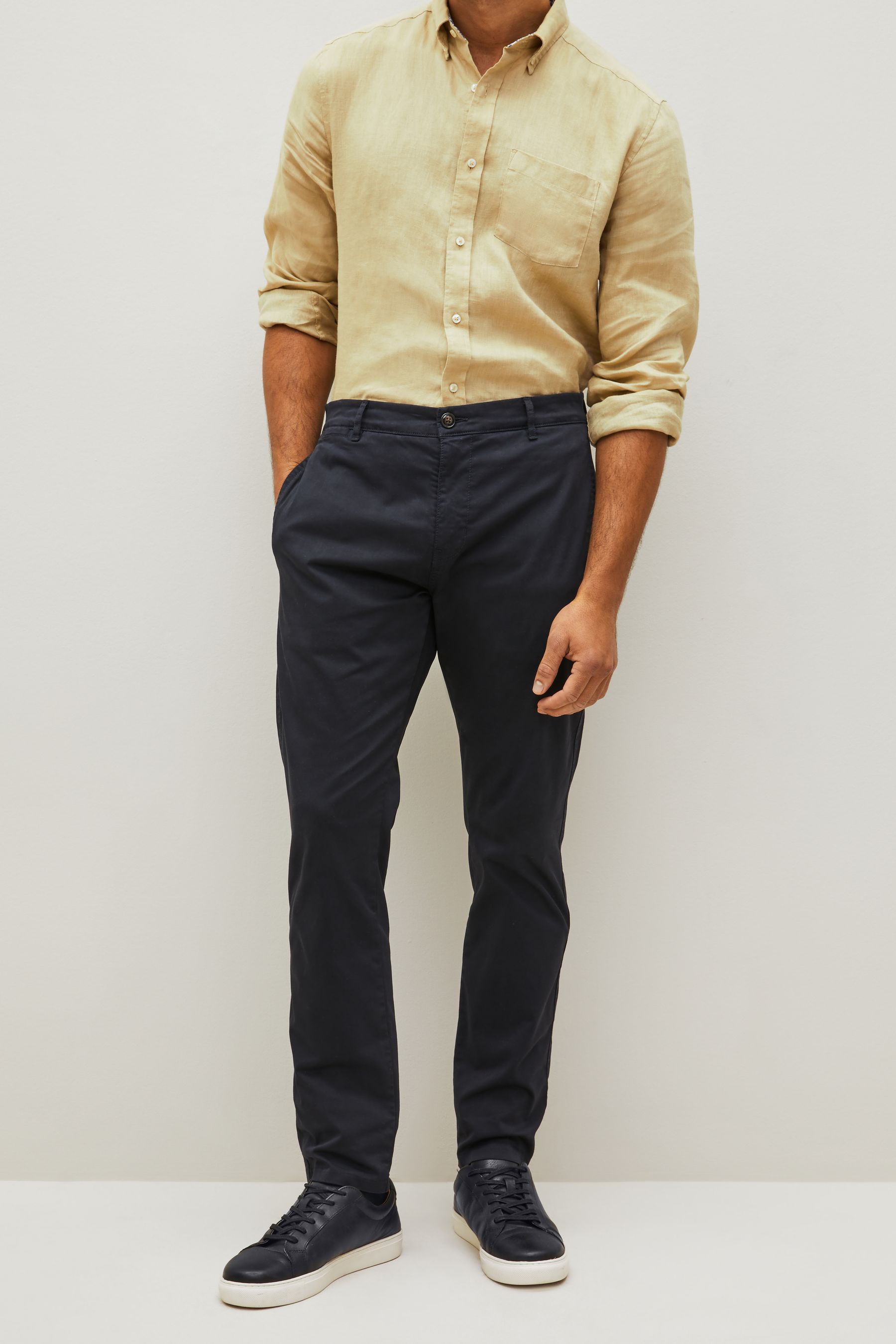 Navy blue 2025 skinny chinos