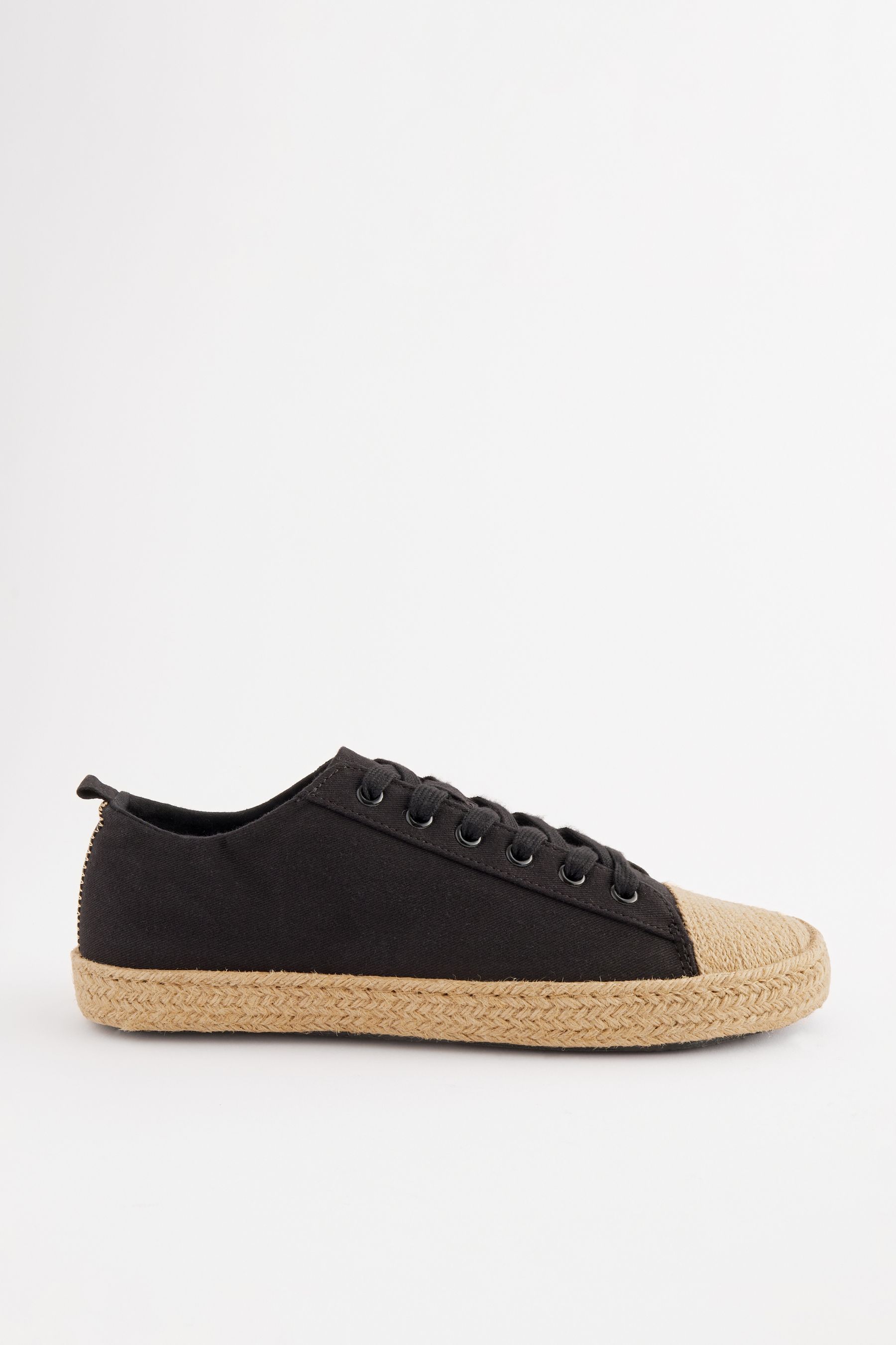 Lace up espadrille trainers discount