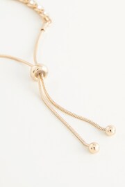 Gold Tone Diamanté And Pearl Pully Bracelet - Image 4 of 4