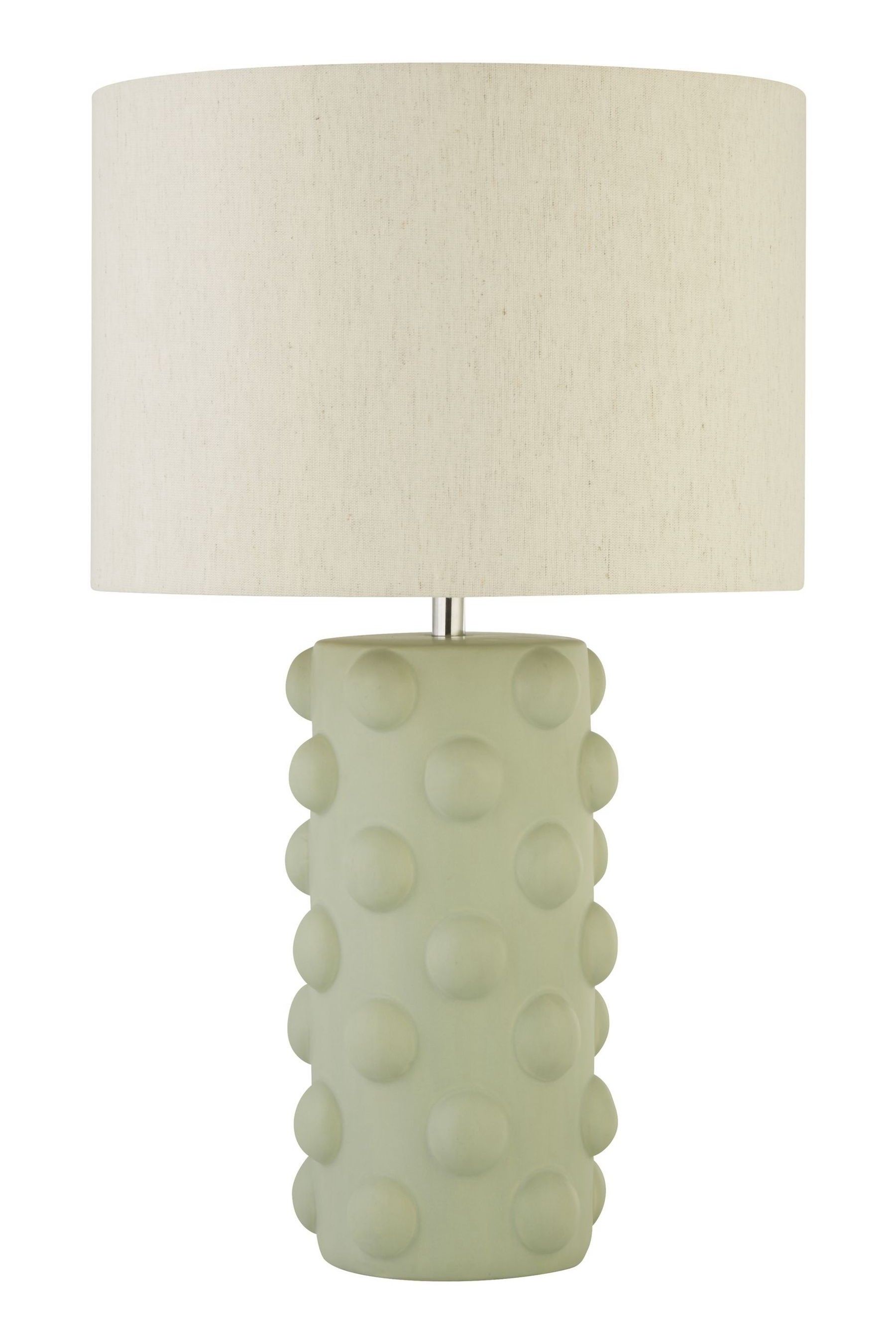 Buy Searchlight Sage Green Bethlehem Bobble Table Lamp from the
