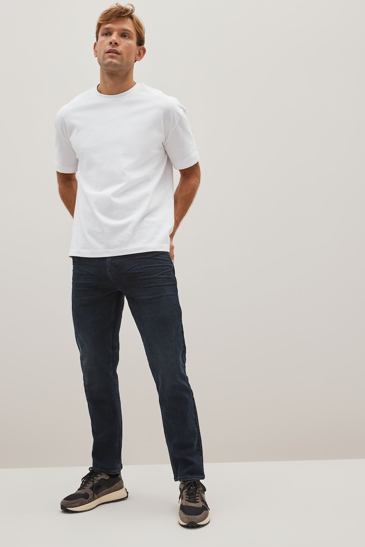 Blue Black Slim Fit Classic Stretch Jeans - Image 2 of 5