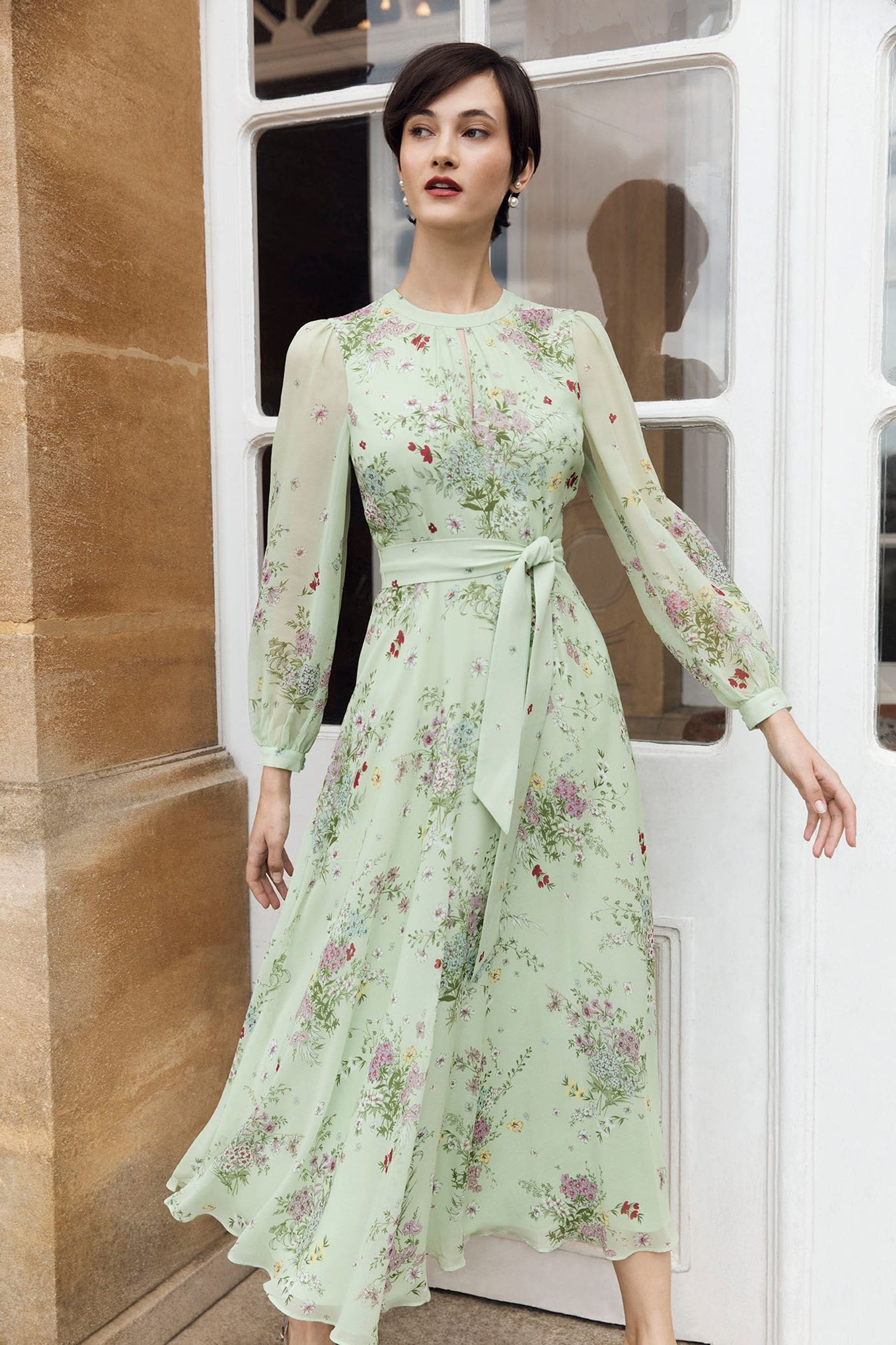 Hobbs long sleeve online dress