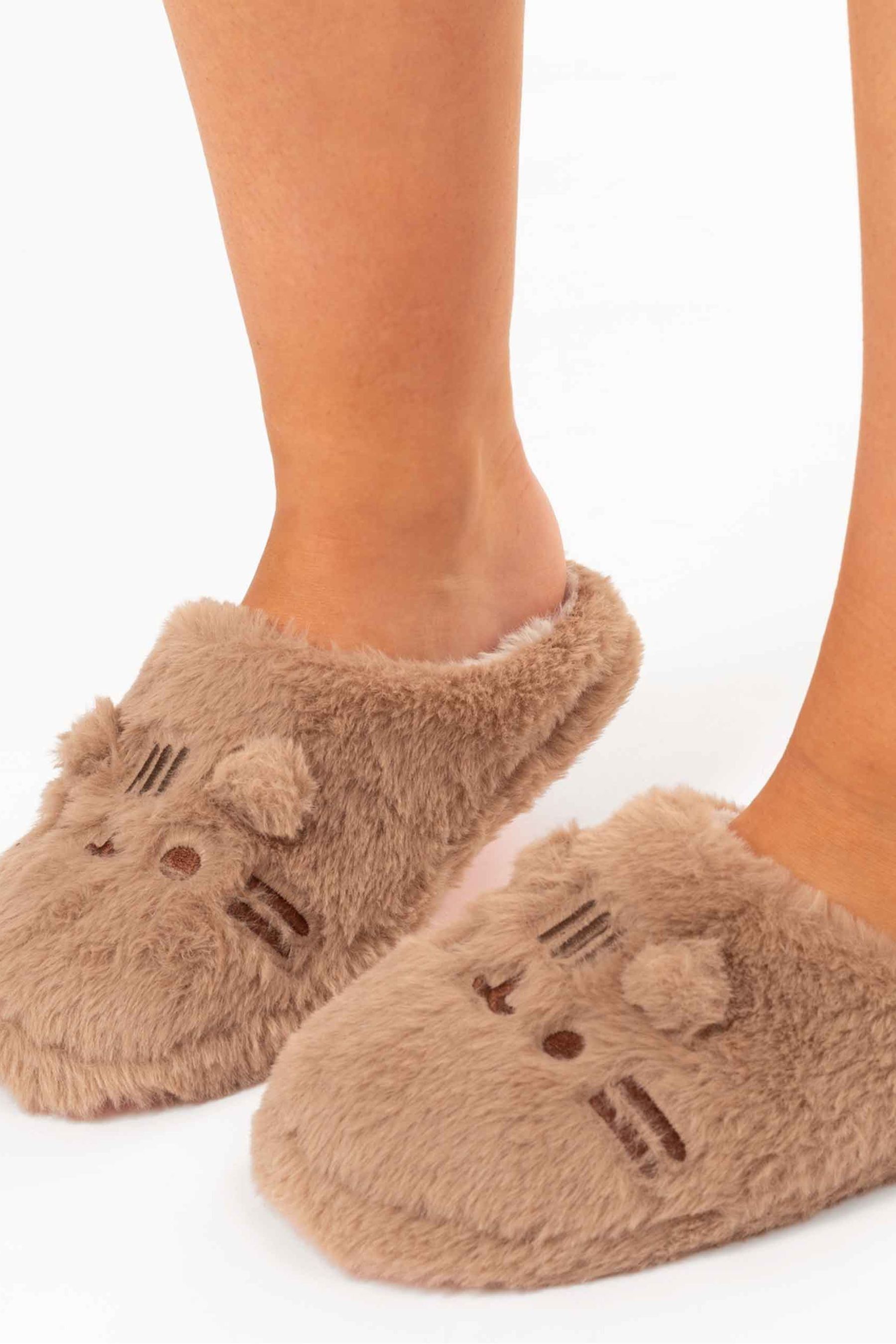 Buy Vanilla Underground Brown Pusheen Womens Character Slippers