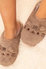 Vanilla Underground Brown Pusheen Womens Character Slippers - Image 4 of 6