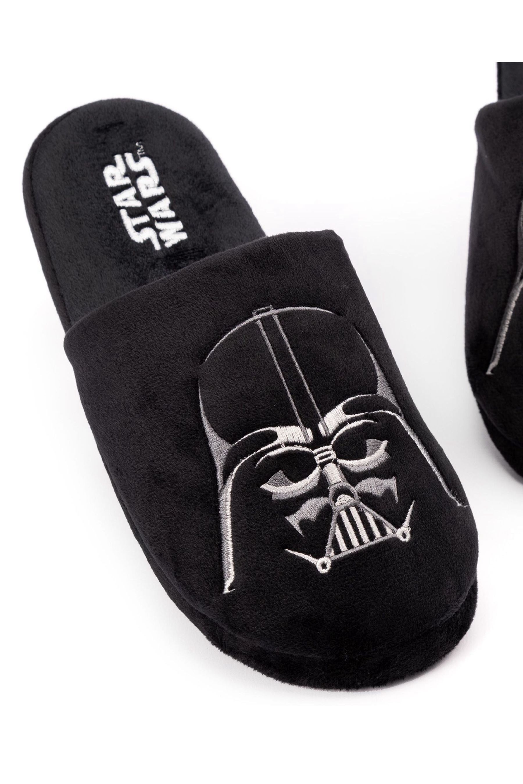 Buy Vanilla Underground Black Star Wars Mens Character Slippers from Next Luxembourg