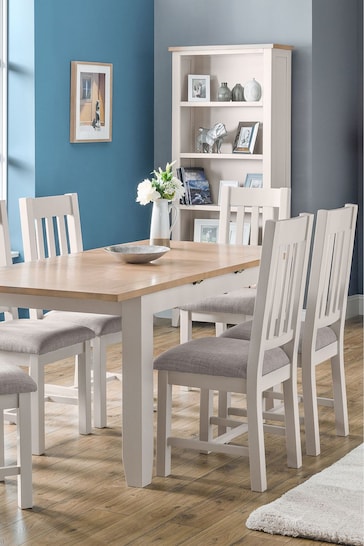 Julian Bowen Grey Richmond Dining Table And 6 Chairs Set