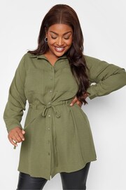 Yours Curve Green Utility Tunic - Image 1 of 4