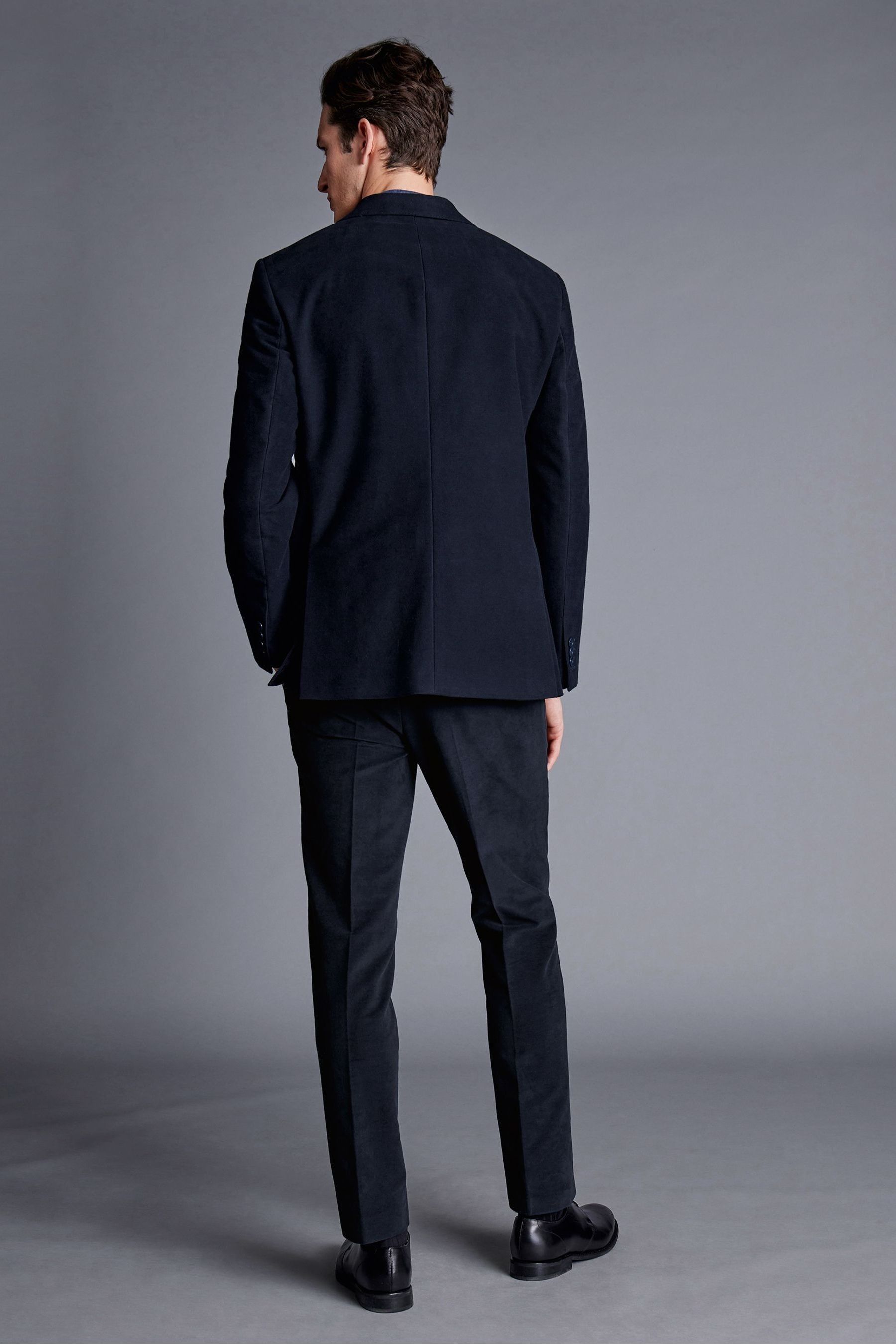 Buy Charles Tyrwhitt Blue Italian Moleskin Classic Fit Jacket from