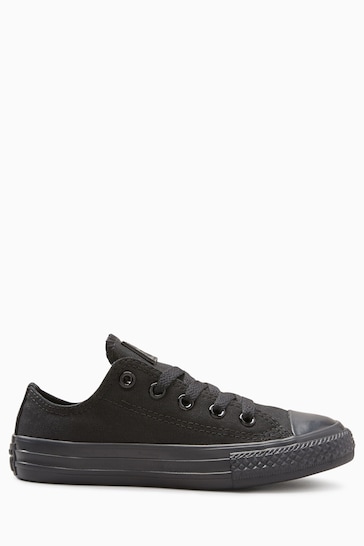 Converse Black Chuck Taylor All Star Ox Junior Trainers