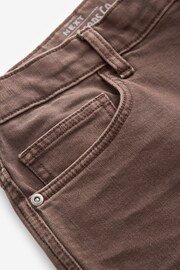 Rust Brown Garment Dye Denim Shorts - Image 8 of 9