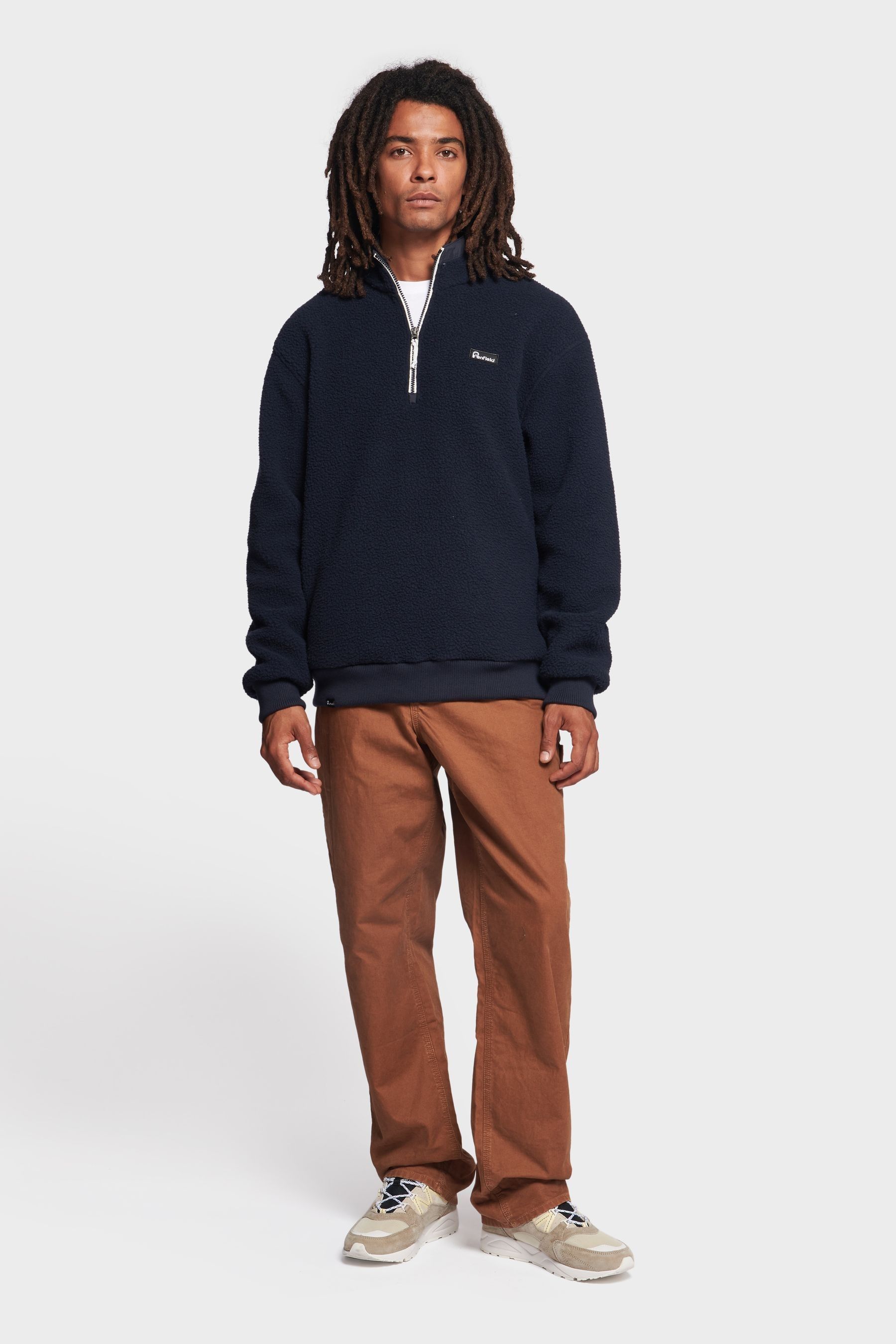 Buy Penfield Blue Mens 1 4 Zip Funnel Neck Fleece Sweatshirt from the Next UK online shop