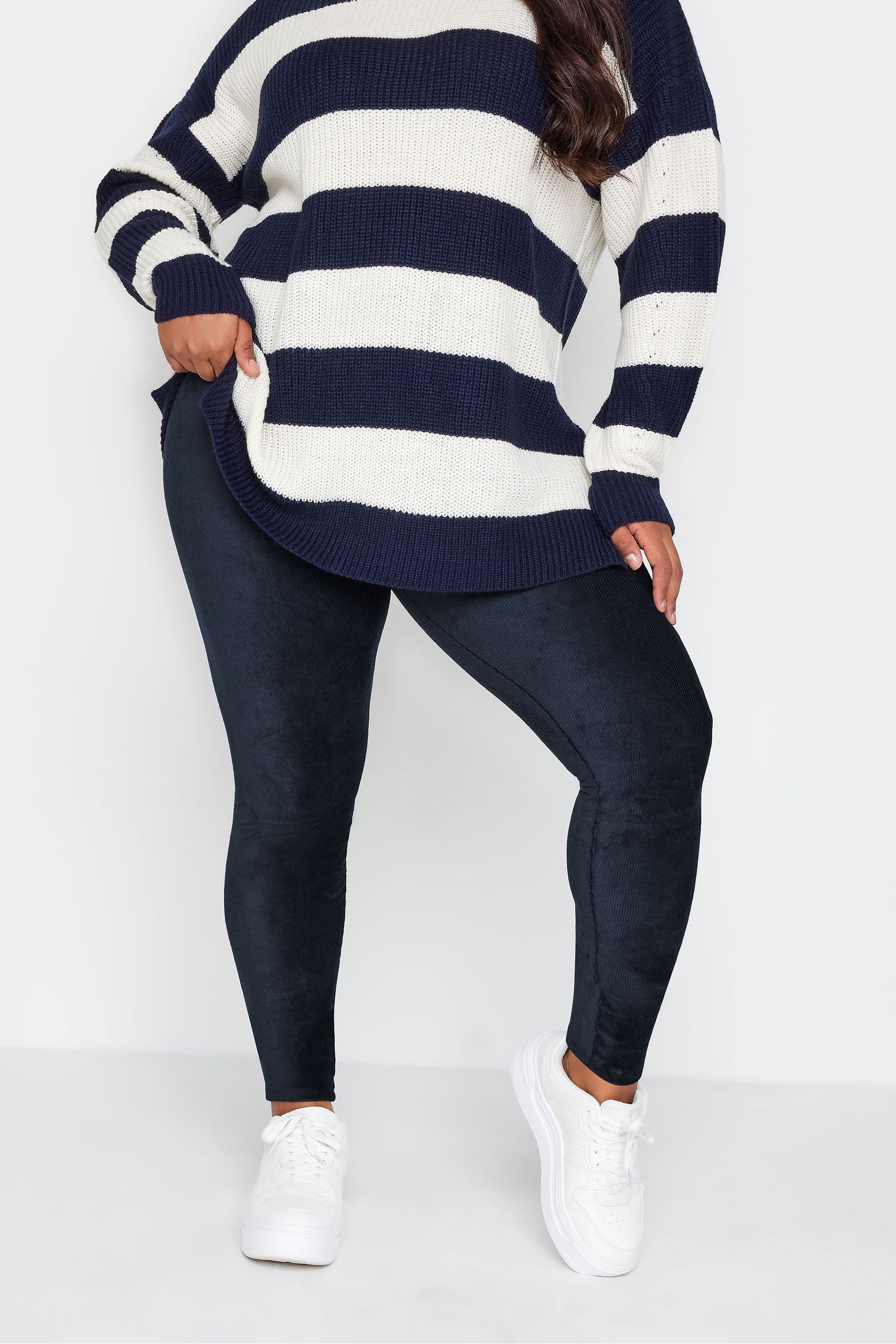 Grey outlet cord leggings